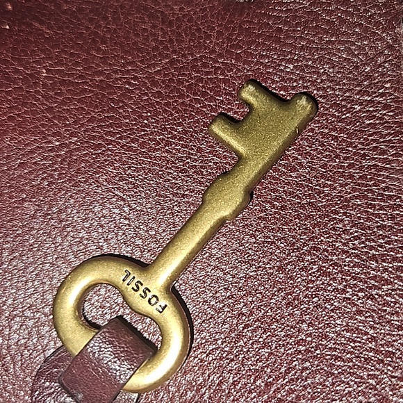 Fossil Kinley  Brown Leather Crossbody Shoulder Bag - Picture 8 of 12